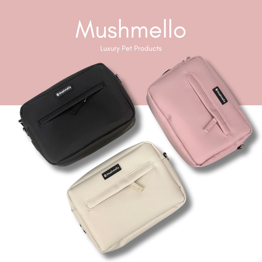 Luxury Hands-Free Dog Walking Bag - Pink