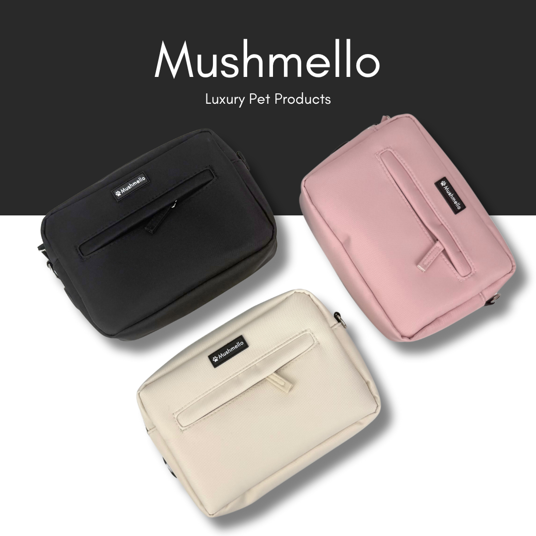 Luxury Hands-Free Dog Walking Bag - Black