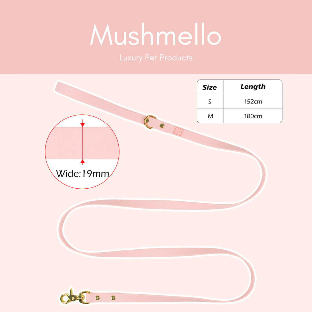 Luxury Soft, Waterproof, Breathable Harness, Collar and Lead Set - Pink