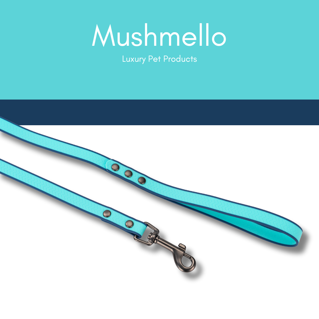 Waterproof PVC coated Long Lead 10m - Blue and Navy