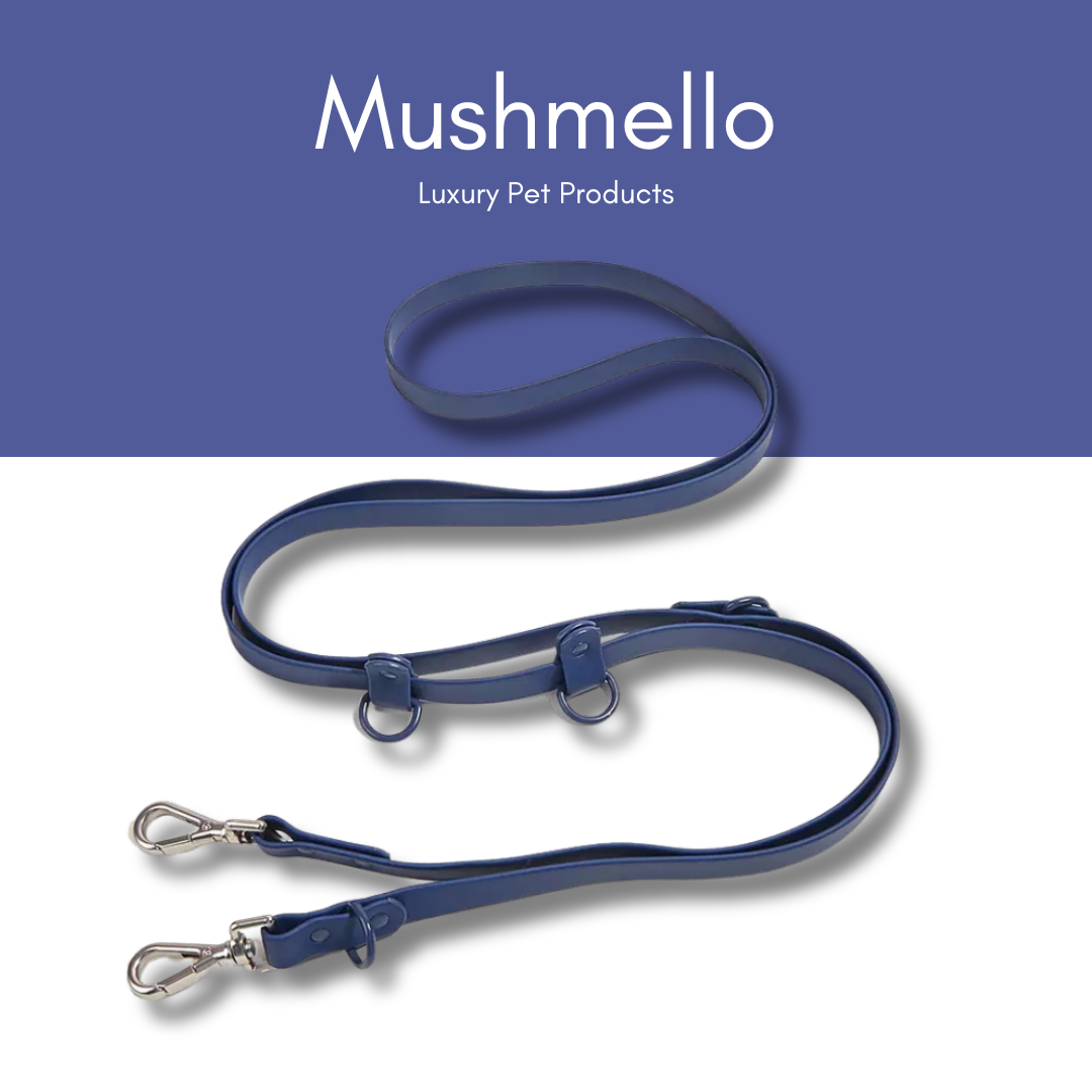 Hands-Free Waterproof Dog Leash 2.5m - Navy Blue