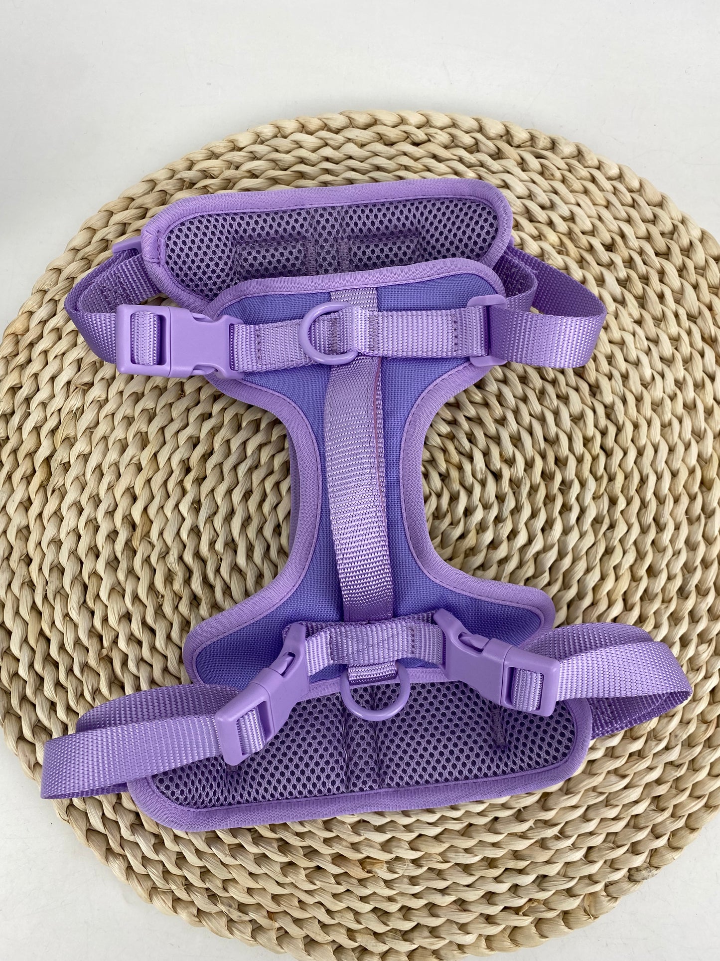 Mushmello Secure Waterproof Harness with Collar and Leash Set - Purple