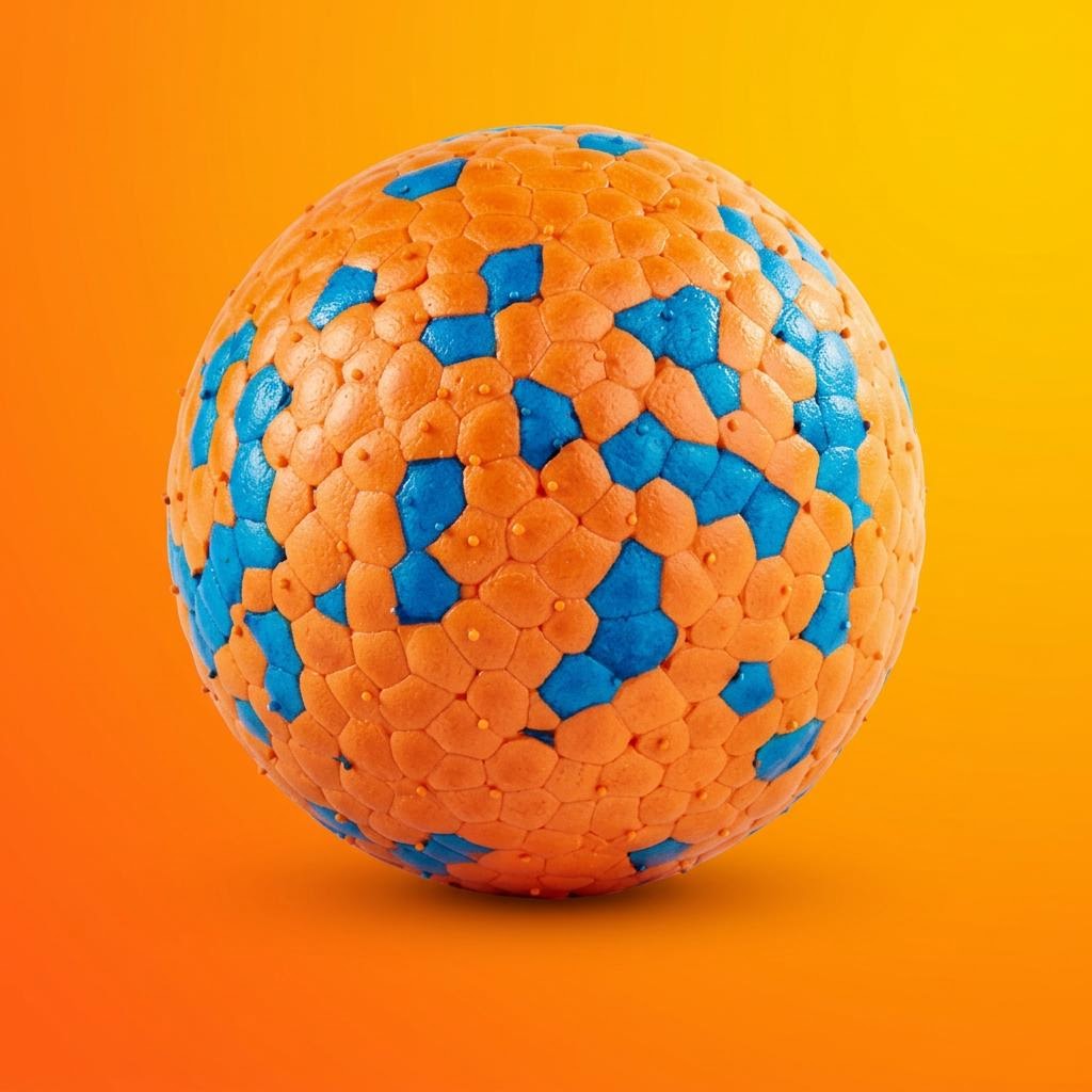 Mushmello Bounce Ball | Indestructible E-TPU Dog Ball | Fetch Chew Toy
