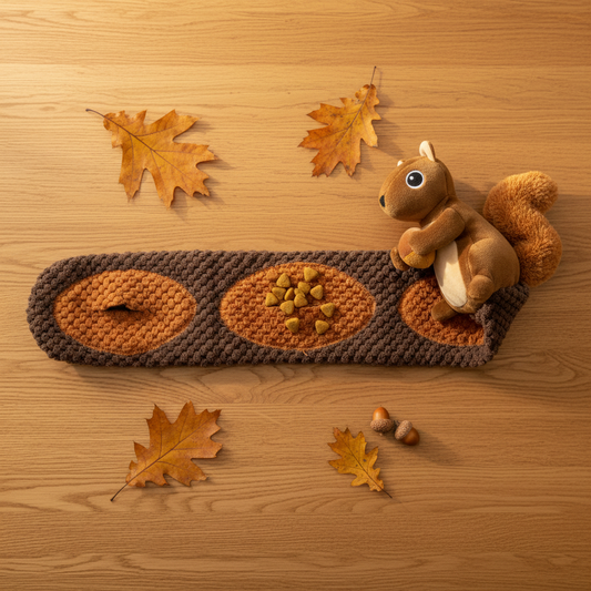 Mushmello Squirrel Snuffle Hide & Seek Dog Toy | Enrichment Slow Feeder | Nosework toy | SUMMER SPECIAL Limited stock only