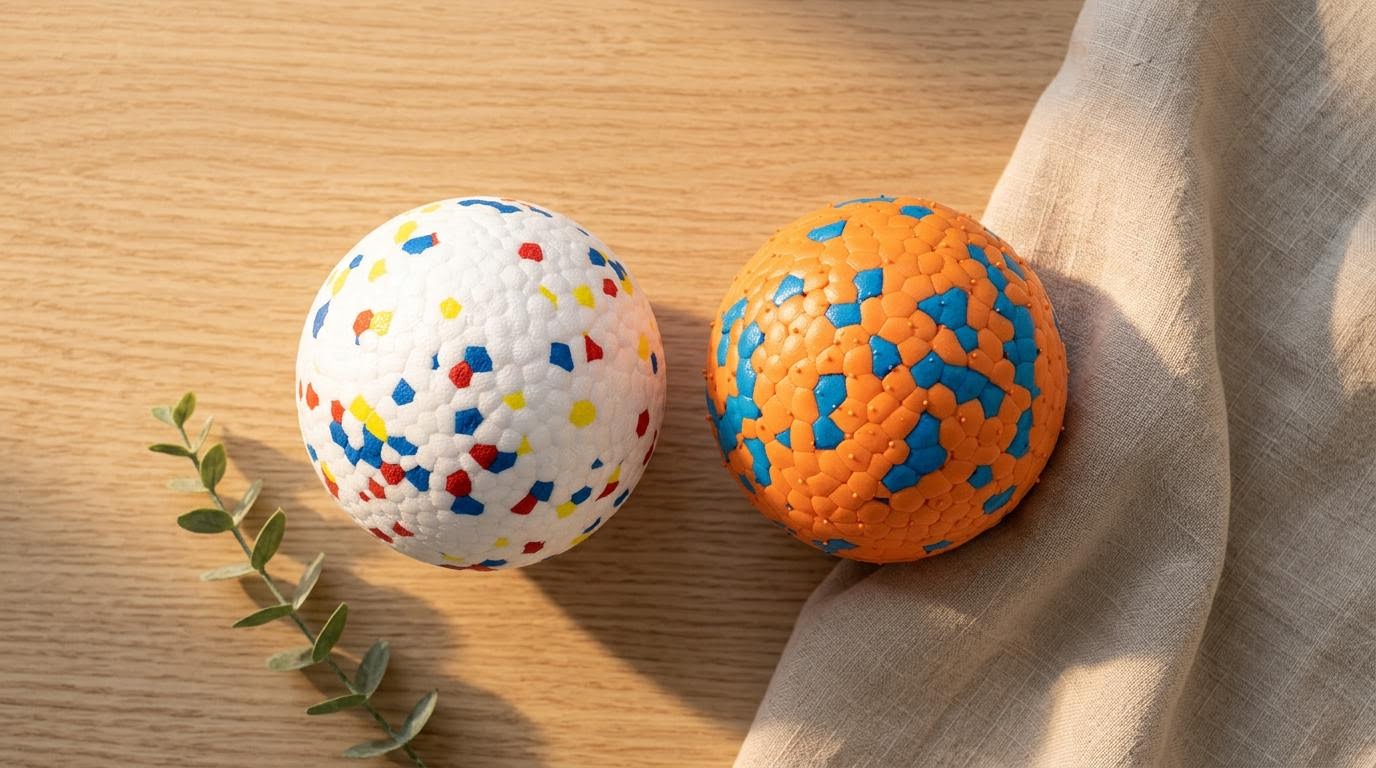 Mushmello Bounce Ball | Indestructible E-TPU Dog Ball | Fetch Chew Toy