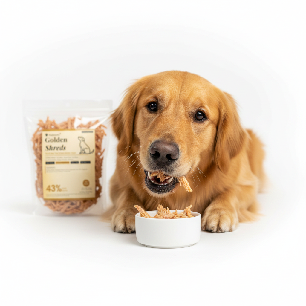Mushmello Golden Shreds | Air Dried Shredded Chicken Food Topper