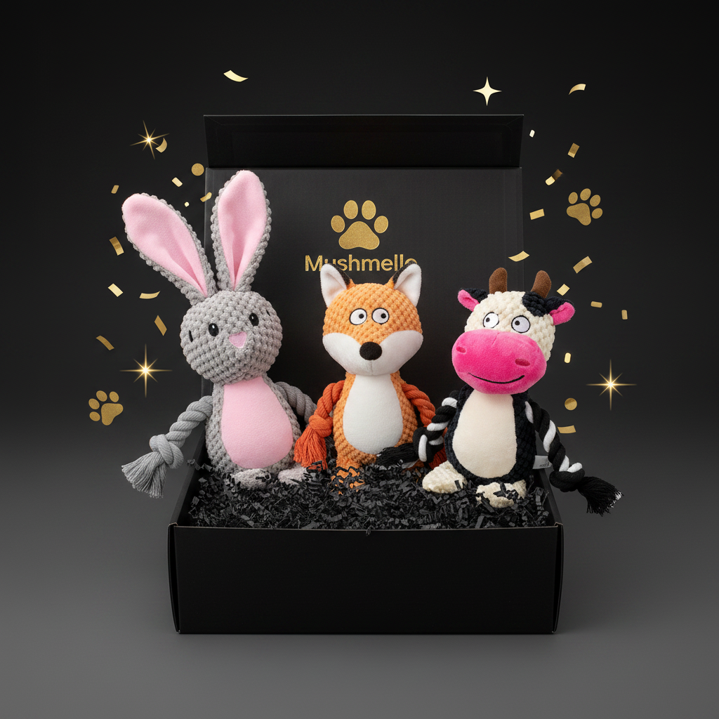 Mushmello Gift box | Set of Three Toys and Treats