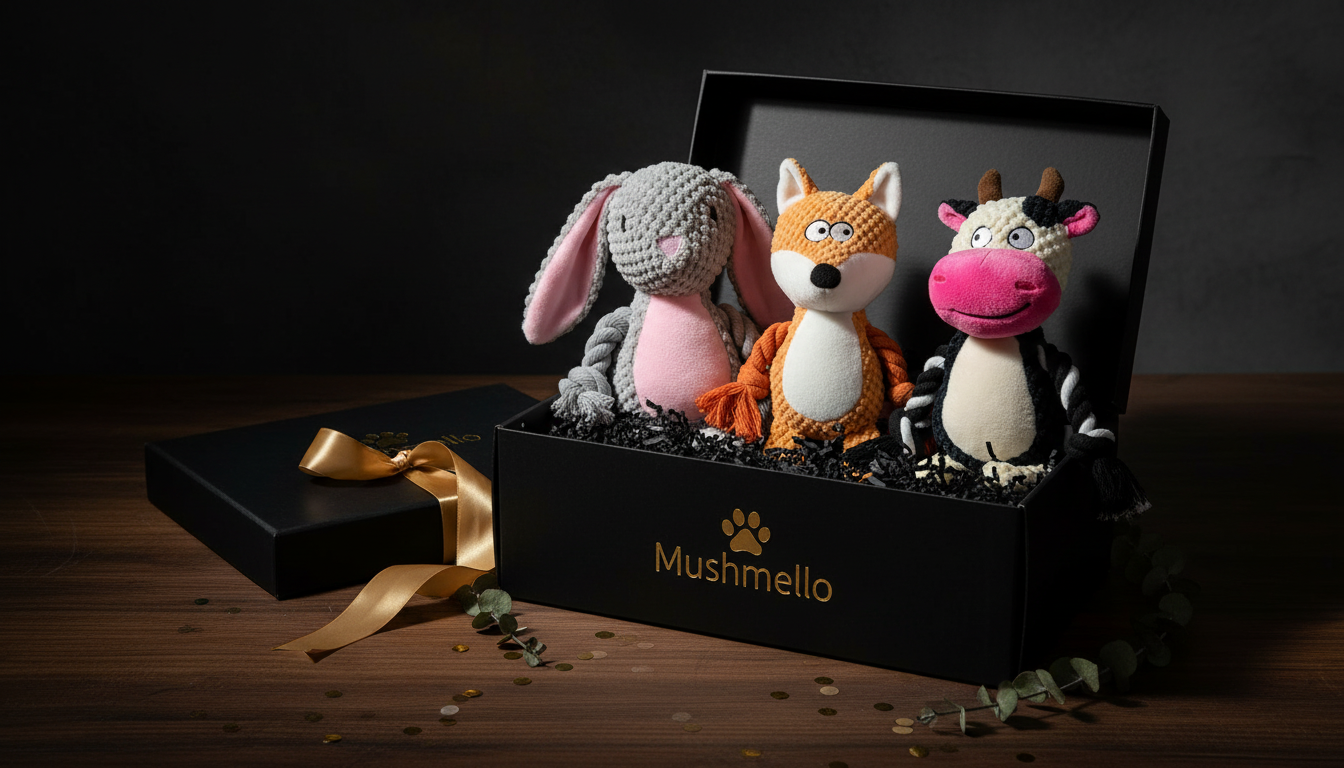 Mushmello Gift box | Set of Three Toys and Treats