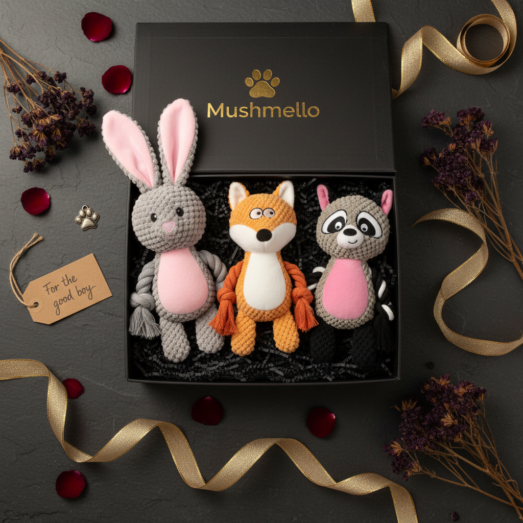 Mushmello Gift box | Set of Three Toys and Treats