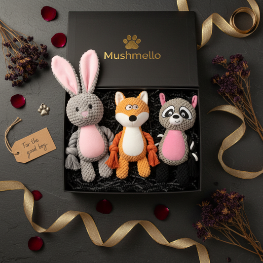 Mushmello Gift box | Set of Three Toys and Treats
