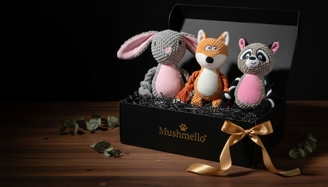 Mushmello Gift box | Set of Three Toys and Treats