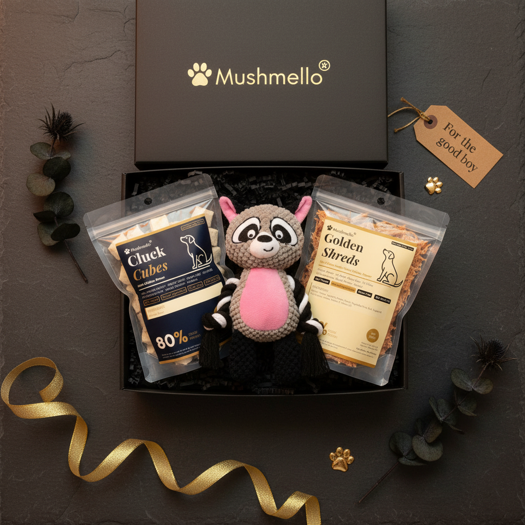 Mushmello Gift box | Set of Three Toys and Treats