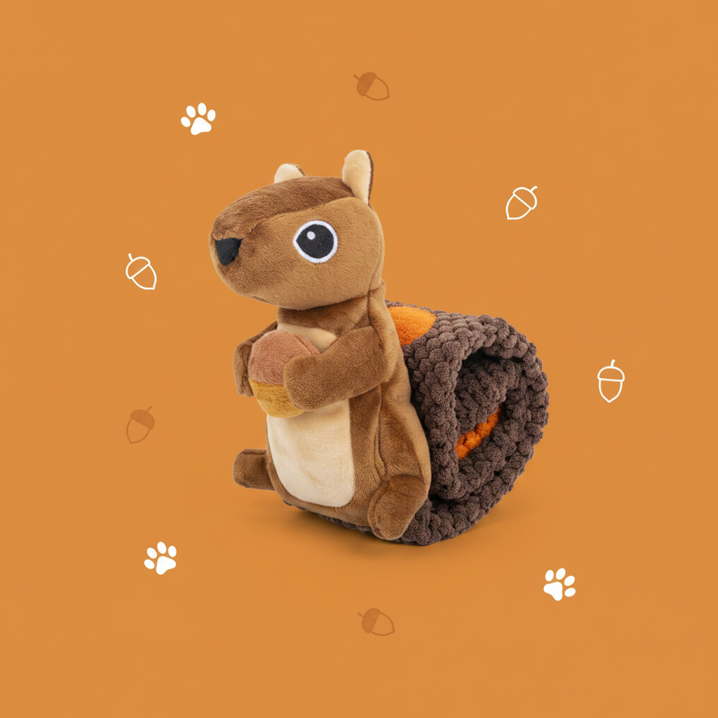Mushmello Squirrel Snuffle Hide & Seek Dog Toy | Enrichment Slow Feeder | Nosework toy | SUMMER SPECIAL Limited stock only