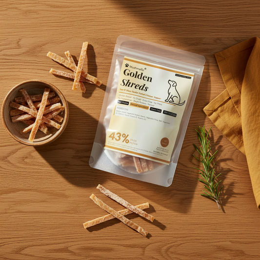 Mushmello Golden Shreds | Air Dried Shredded Chicken Food Topper