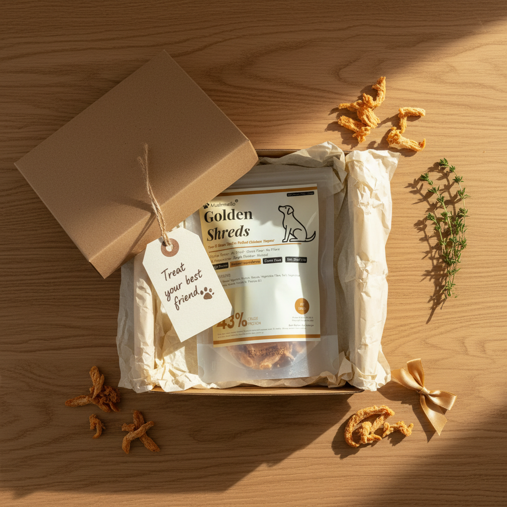 Mushmello Golden Shreds | Air Dried Shredded Chicken Food Topper